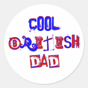Pegatina Redonda Guay British Dad III