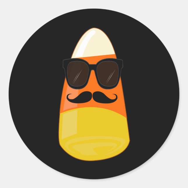 Pegatina Redonda Guay Candy Corn (Anverso)