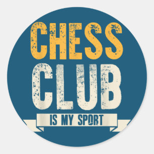 Pegatina Redonda Guay Chess Player Lover Birday Gift Chess Club