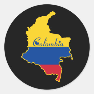 Pegatina Redonda Guay Colombia
