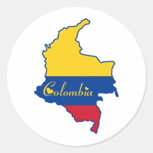 Pegatina Redonda Guay Colombia