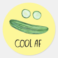 Guay como pepino acuarela divertida "Guay AF"