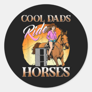 Pegatina Redonda Guay Dads Ride Horses I Hincha Pony