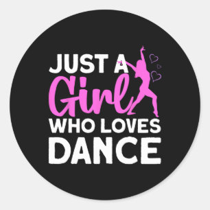 Pegatina Redonda Guay Dance For Chica Women Hip Hop Dancer Ballroom