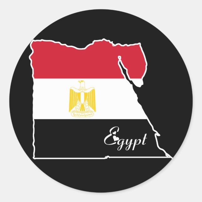 Pegatina Redonda Guay Egipto (Anverso)