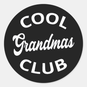 Pegatina Redonda Guay Grandmas Club I