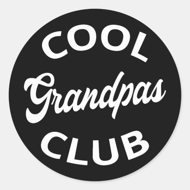 Pegatina Redonda Guay Grandpas Club I (Anverso)