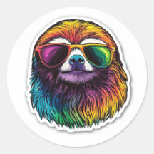GUAY LGBTQ+ SLOTH VESTIDOS CON SOMBRILLAS