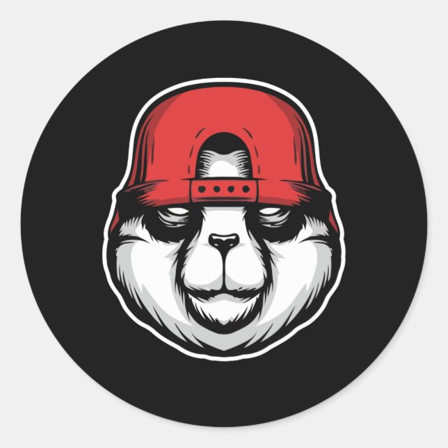 Pegatina Redonda Guay Panda (Anverso)