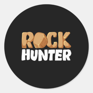 Pegatina Redonda Guay Rock Hunter Art Para Hombres Mujeres Rockhoun
