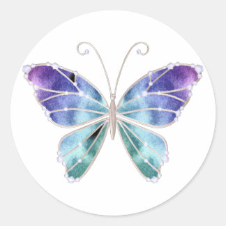 Pegatina Redonda Guay Shades Wings Rainbow Butterfly