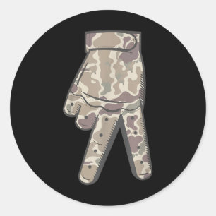 Pegatina Redonda Guay Sport Baseball Home Plate Drip Camo Bow