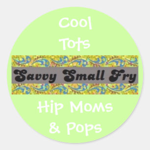 Pegatina Redonda Guay Tots, hip moms y maricones