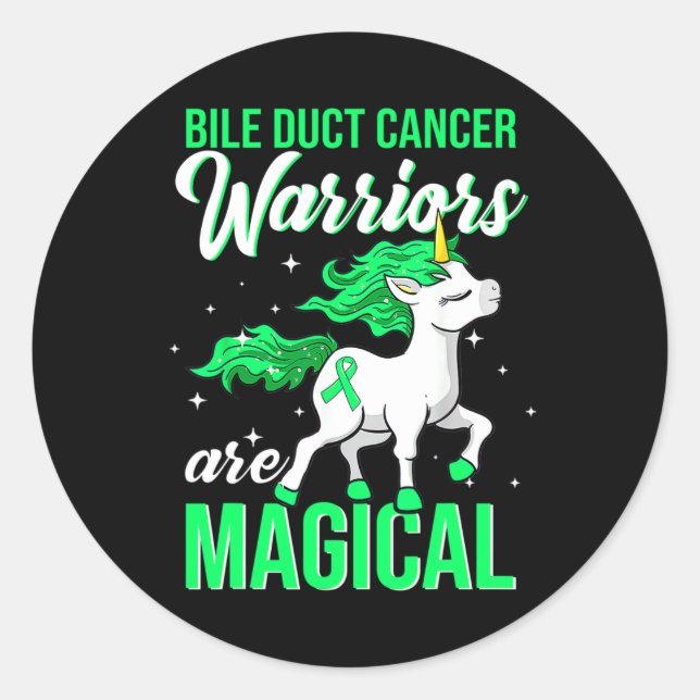 Pegatina Redonda Guerrero de la conciencia sobre el cáncer de cuell (Anverso)