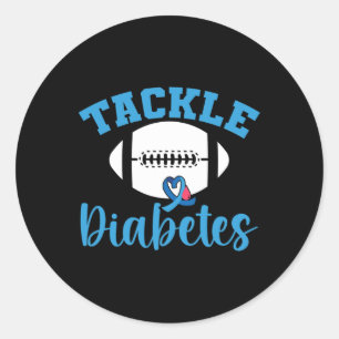 Pegatina Redonda Guerrero del T1D: Sensibilización sobre la diabete