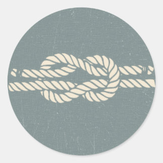 Pegatina Redonda Guía del nudo de Bosun Jones - La bruja de las bru