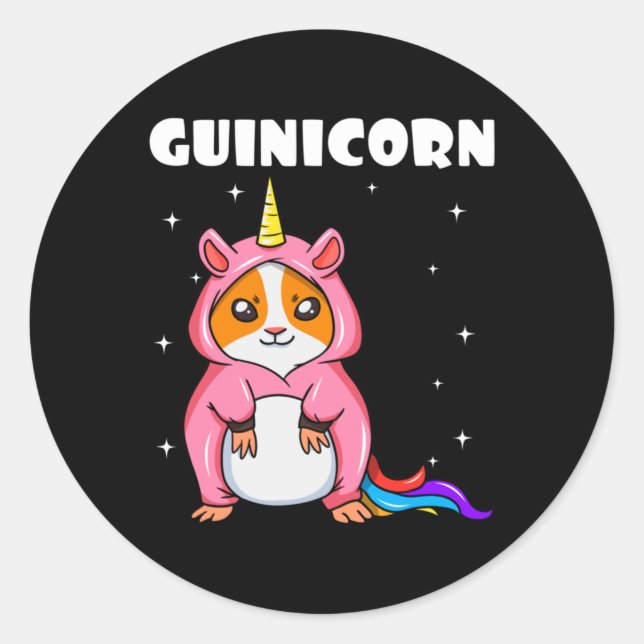 Pegatina Redonda Guinicorn (Anverso)