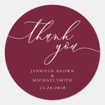 guión de agradecimiento burdeos nombres sencillos 