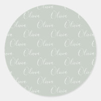 Guión de nombre personalizado verde