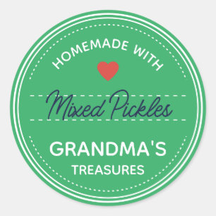 Pegatina Redonda Guión manuscrito de las etiquetas de la tapa de la