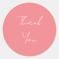 Guión manuscrito profesional rosa Gracias