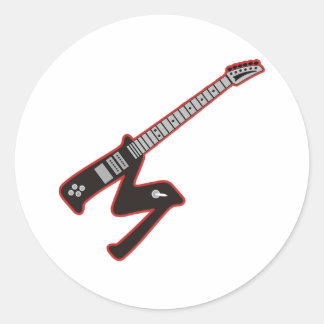 Pegatina Redonda Guitar M