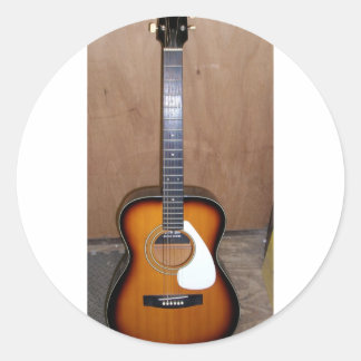 Pegatina Redonda guitarra