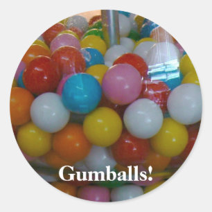 Pegatina Redonda ¡Gumballes!