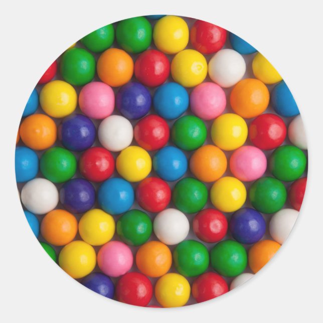 Pegatina Redonda Gumballs (Anverso)