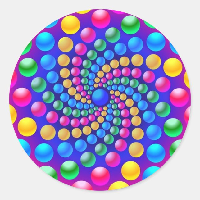 Pegatina Redonda Gumballs (Anverso)