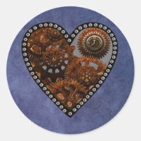 Gunge Steampunk Clocks and Gears Heart