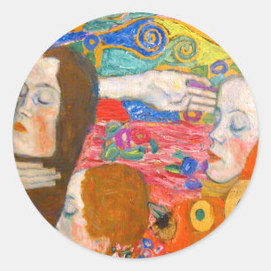 Pegatina Redonda gustav klimt, esperanza ii
