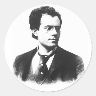 Pegatina Redonda Gustav Mahler