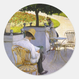 Pegatina Redonda Gustave Caillebotte - El Naranjo