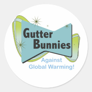 Pegatina Redonda Gutter Bunnies