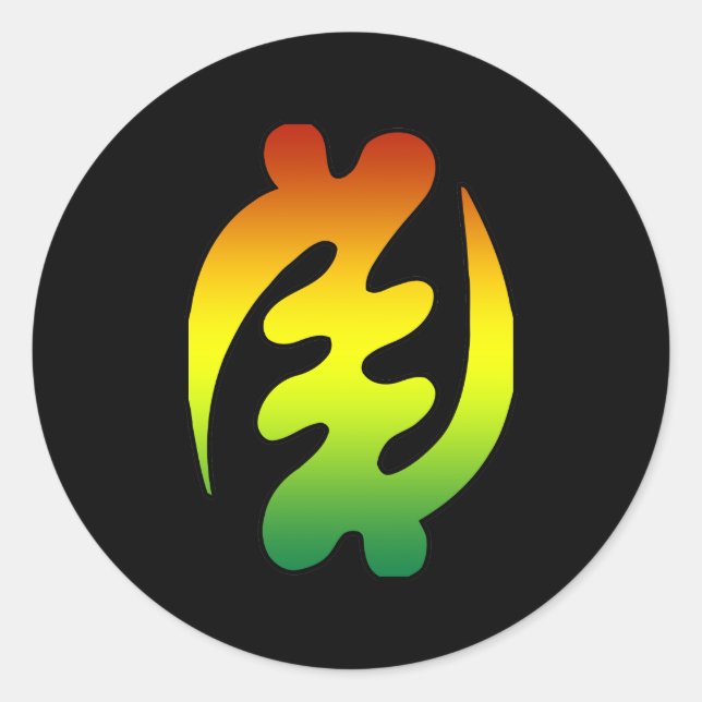 PEGATINA REDONDA GYE NYAME (Anverso)