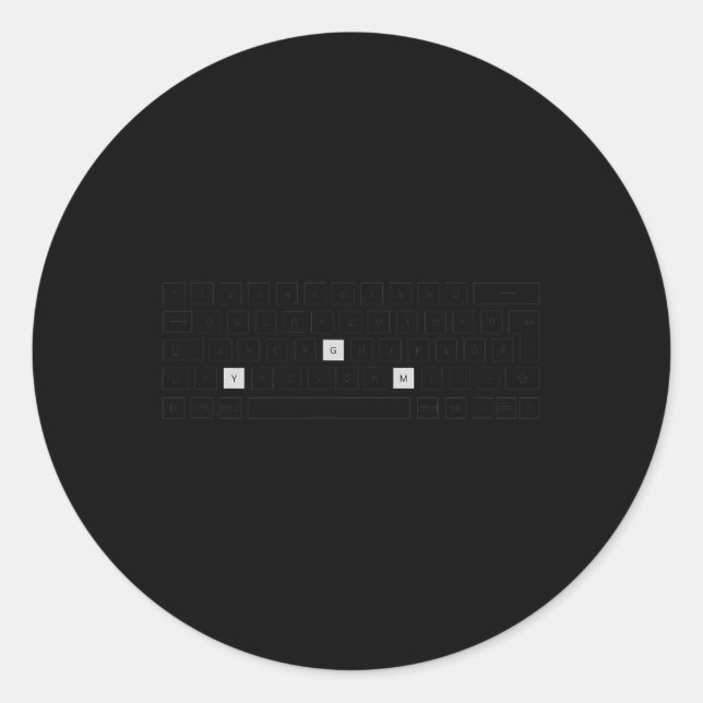 Pegatina Redonda Gym Bodybuilding  (Anverso)