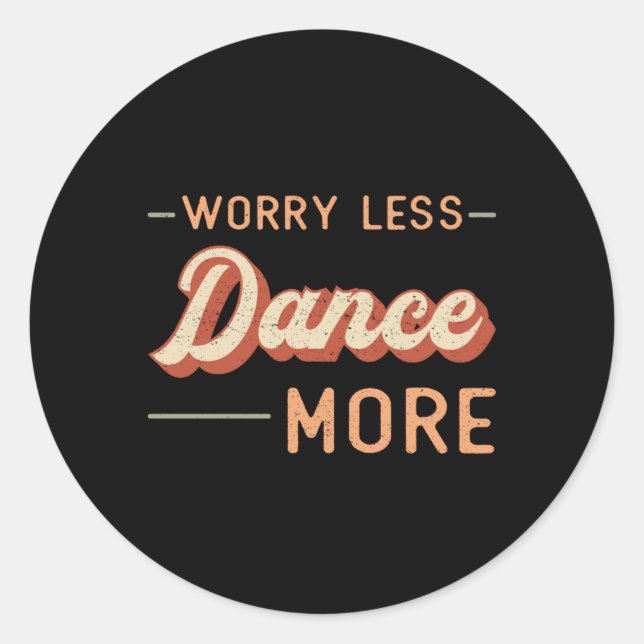 Pegatina Redonda Gym Fitness Baile Dance entrenamiento Deporte Idea (Anverso)