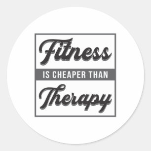 Pegatina Redonda Gym Fitness Dance Dancing Trabajo Deporte de entre