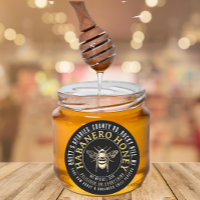 Habanero Miel caliente cruda miel con abeja de oro