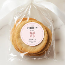 Hablar Treinta para Mí Elegante Bow Rosado 30 cump