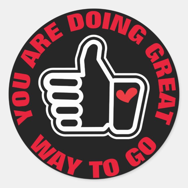 PEGATINA REDONDA HACER GRANDES (Anverso)