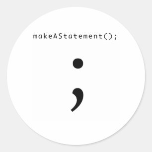 Pegatina Redonda Hacer una declaración
