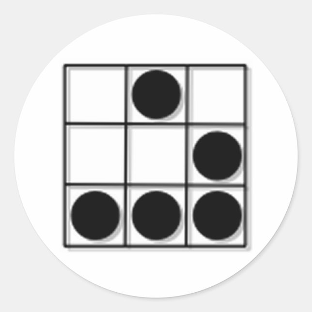 Pegatina Redonda Hacker Emblem (Anverso)