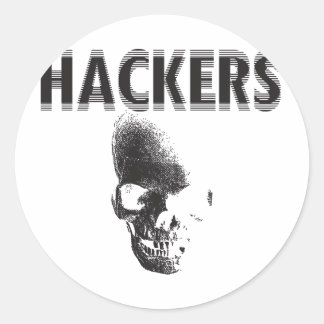 Pegatina Redonda Hackers