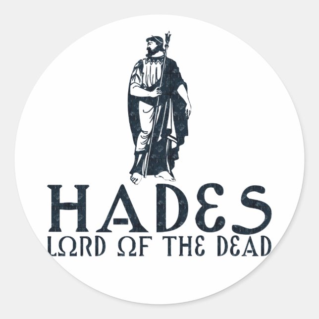 Pegatina Redonda Hades (Anverso)