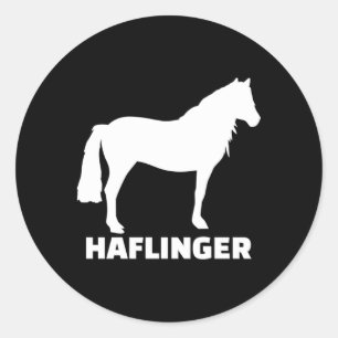 Pegatina Redonda Haflinger Horse