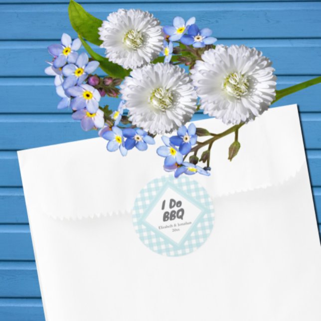 Pegatina Redonda Hago barbacoa (Subido por el creador)