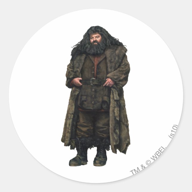 Pegatina Redonda Hagrid (Anverso)