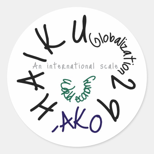 PEGATINA REDONDA HAIKU 29 (Anverso)